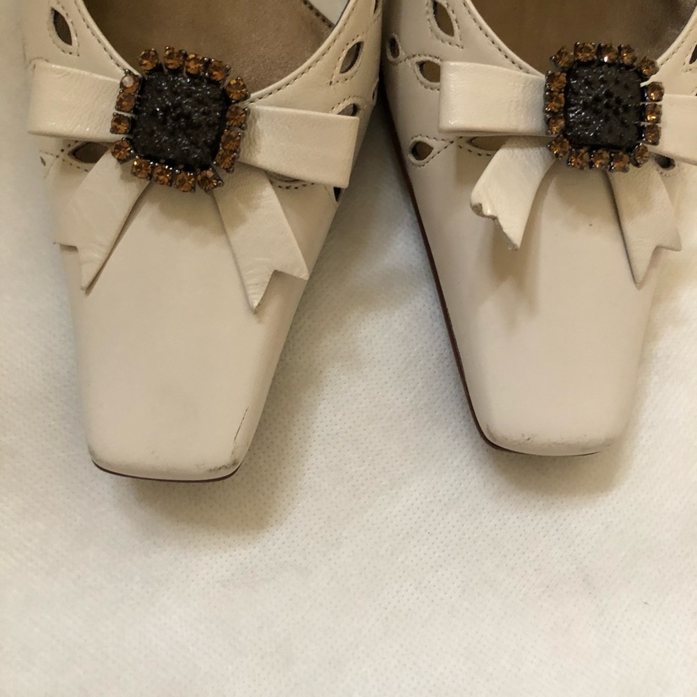 Paolo cream pumps size 6.5 - Picture 2 of 8